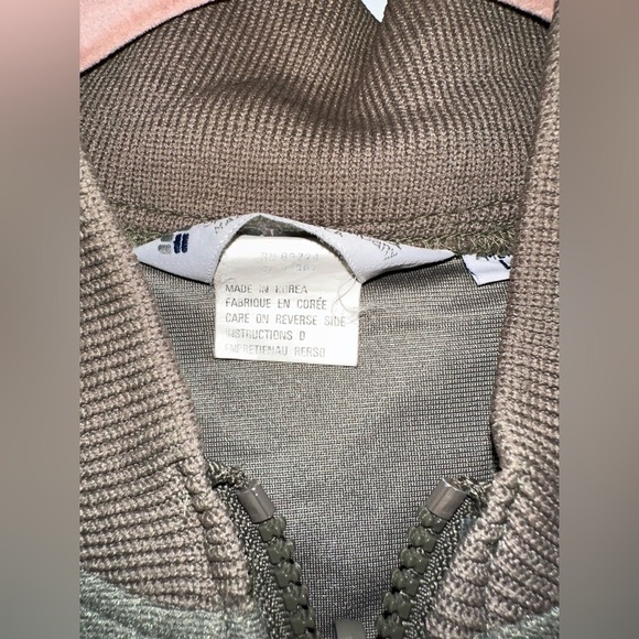 Vintage Columbia Large Bomber Jacket Lightweight Liner80s Military Green #1665 - Picture 7 of 8